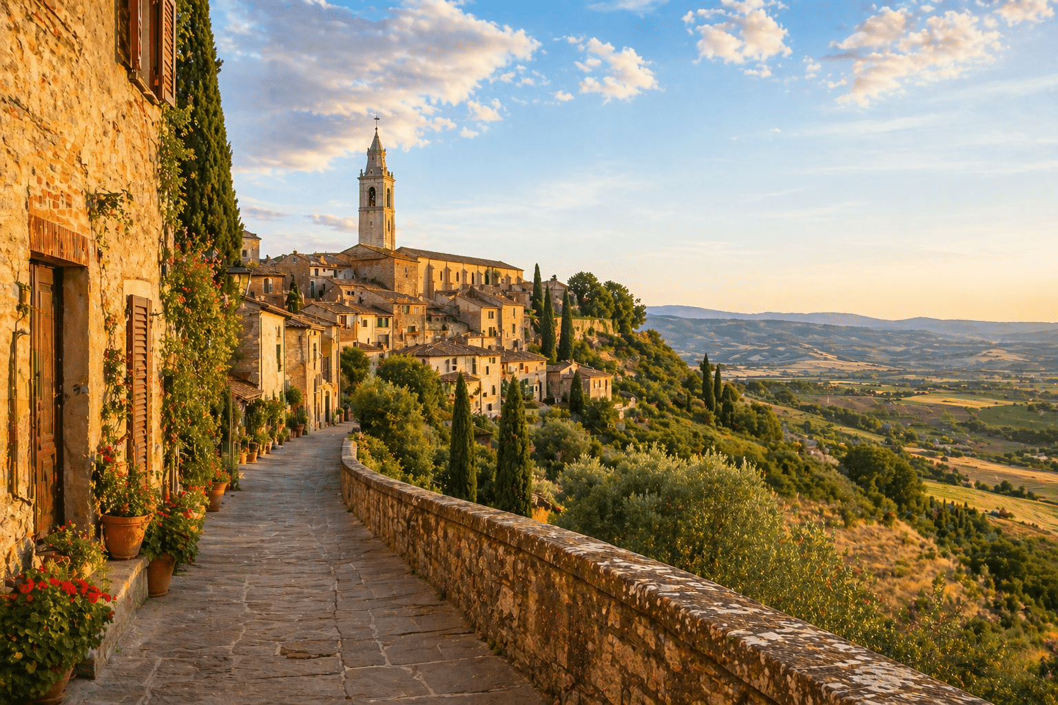 Pienza in Tuscany, Italy